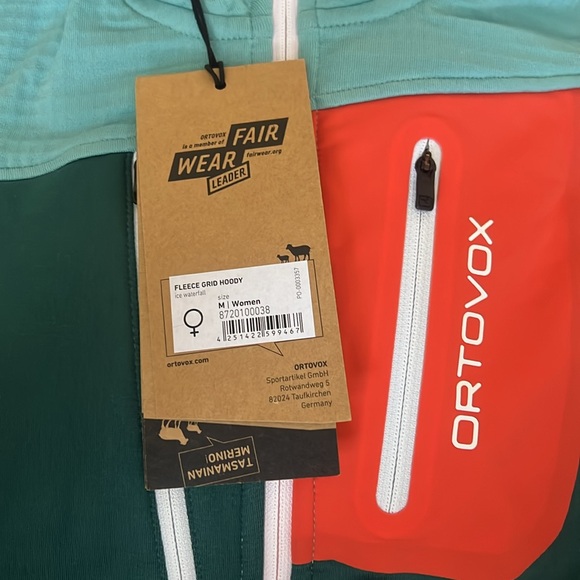 ORTOVOX Fleece Grid Hoody Ice Waterfall Blue - M - Picture 4 of 6